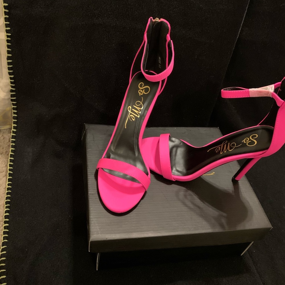Hot Pink Sexy Single Strap Heels!!!